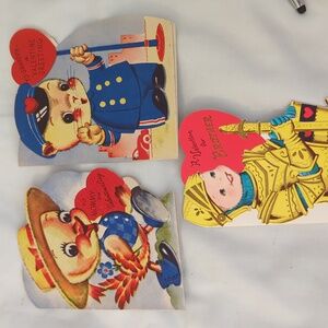 Vintage Valentines Set Of 3